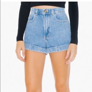 American Apparel High Waisted Mom shorts